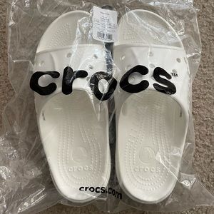 ❌ SOLD ❌ Croc slides (white) brand new - men’s US size 10